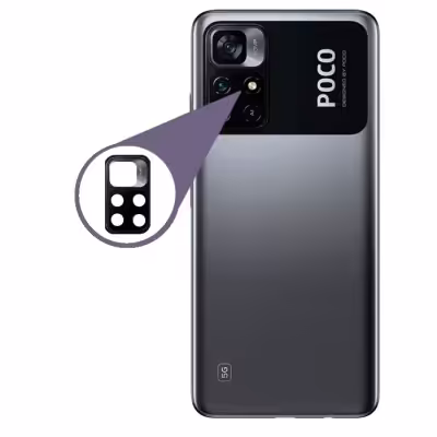 شیشه لنز دوربین گوشی شیائومی پوکو ام 4 پرو 2 تکه