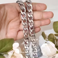 زنجیر کارتیه سنگین استیل رنگ ثابت مردانه