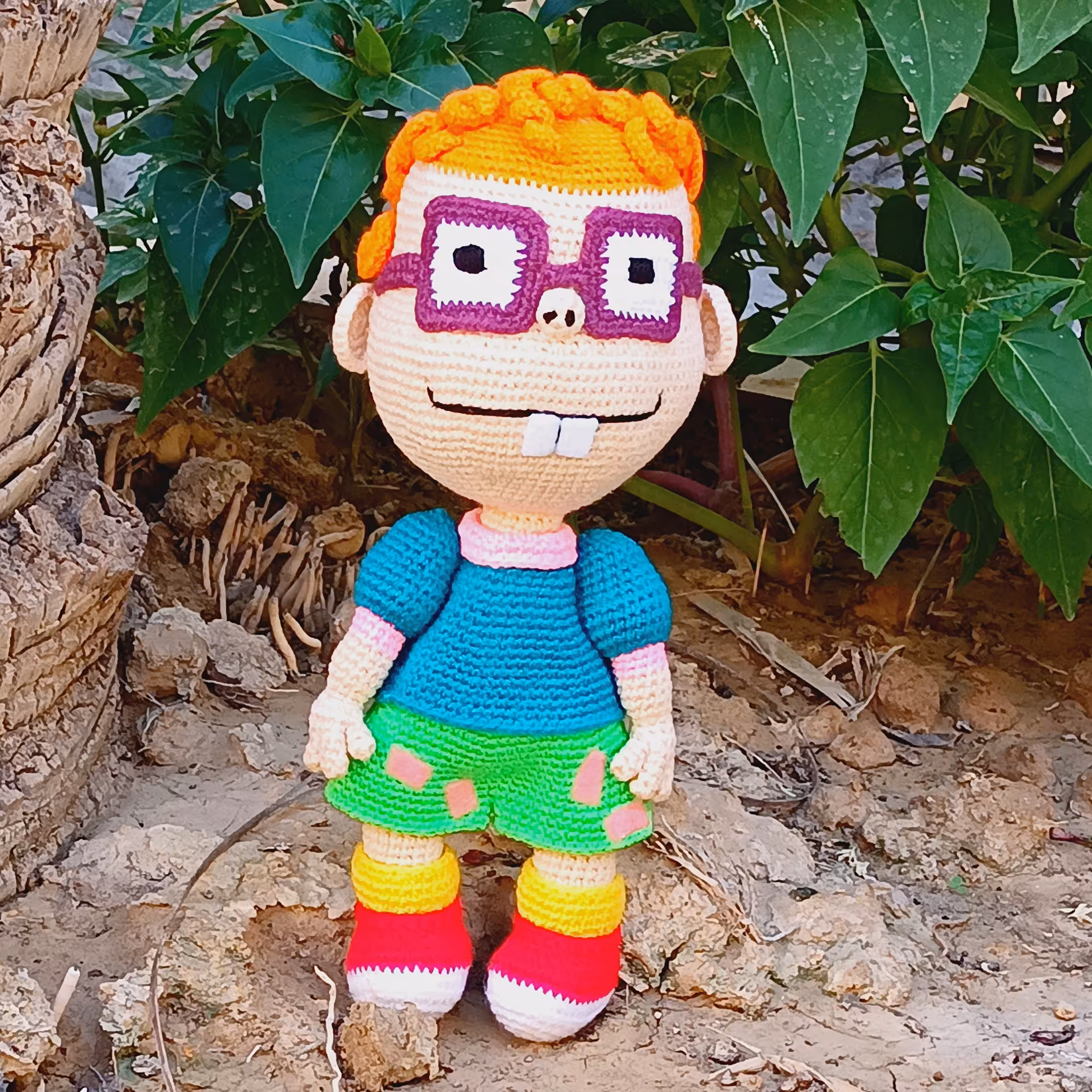 بافت عروسک شخصیت کارتونی 