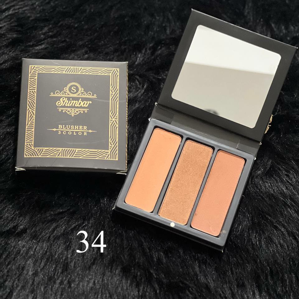 رژگونه سه رنگ شیمبار کد 34