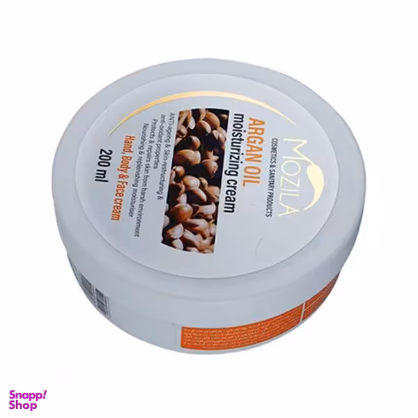 کرم مرطوب کننده موزیلا (Mozila) مدل روغن آرگان حجم 200 میلی‌لیتر