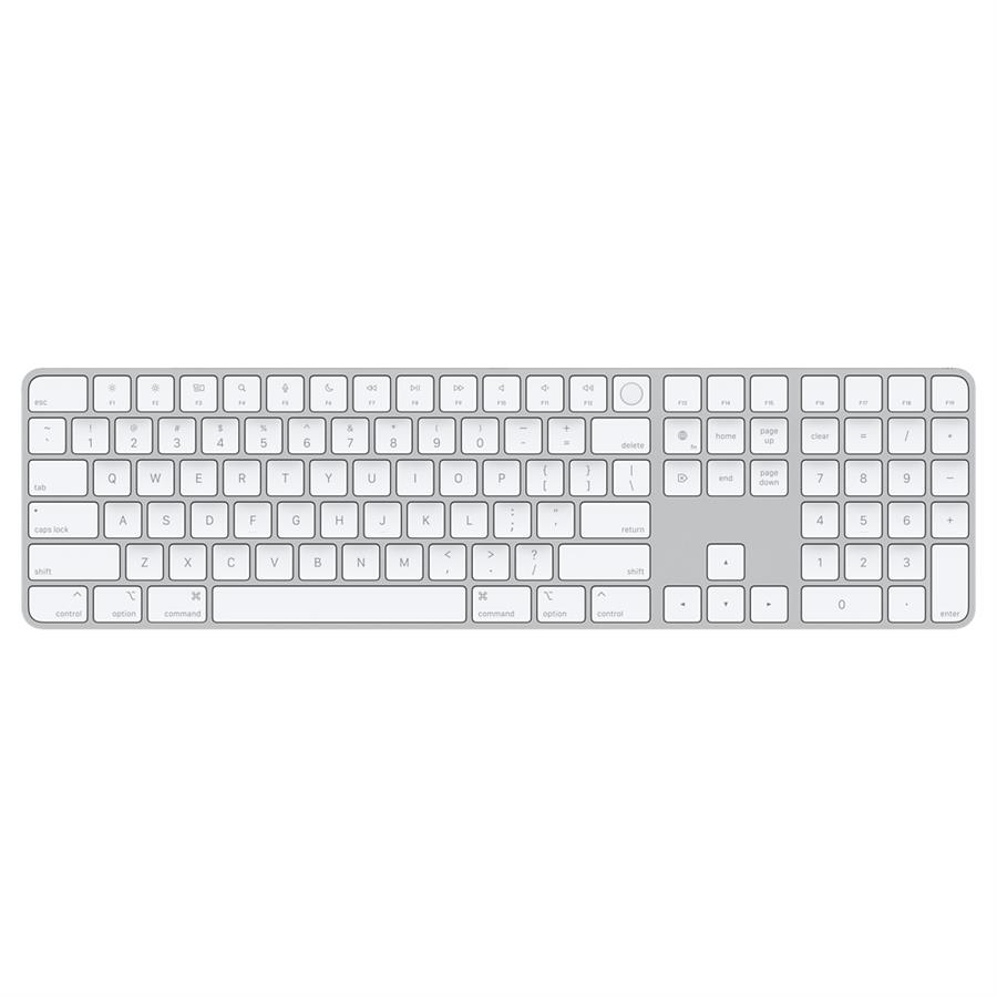 کیبورد بیسیم اپل مدل Magic Keyboard with Touch ID and Numeric Keypad