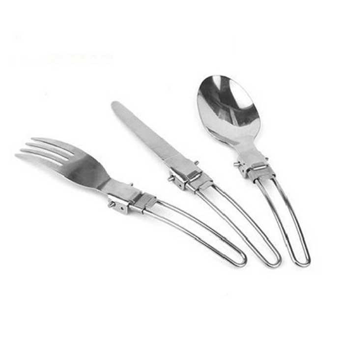 قاشق چنگال کارد استیل تاشو کد 2049