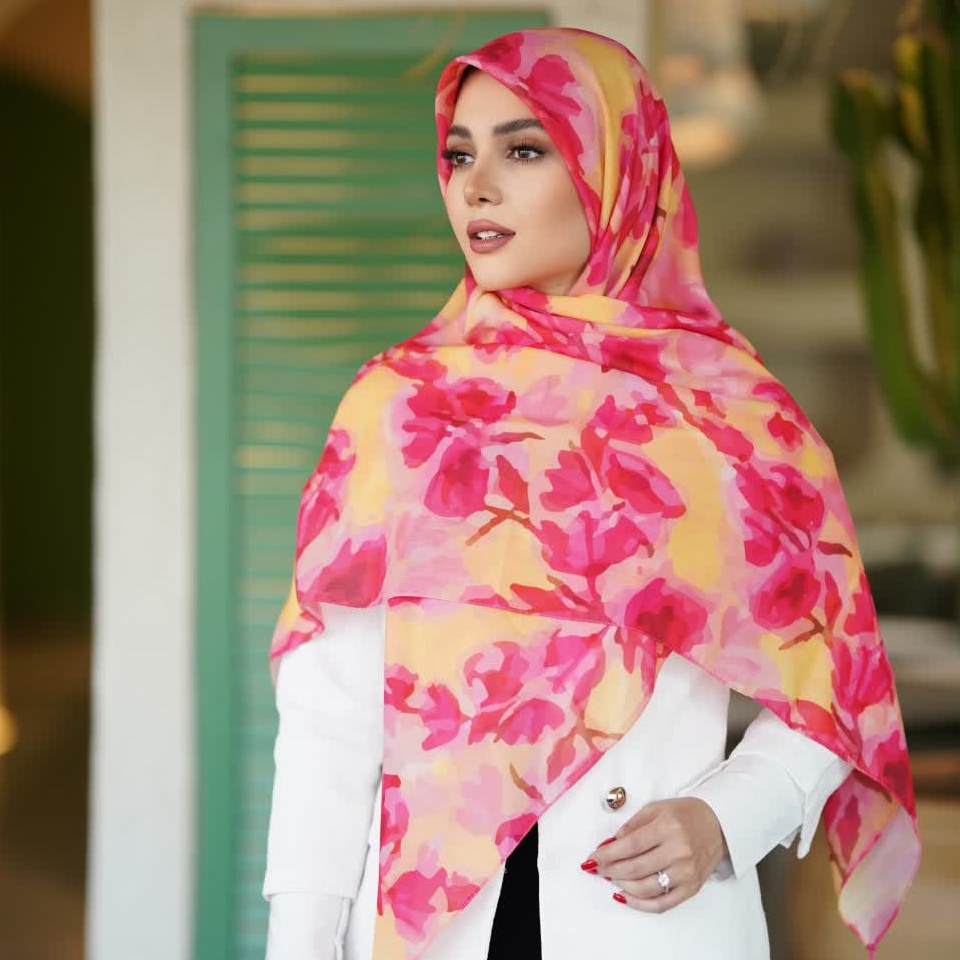 روسری نخی قواره 140 طرحدار زیبا