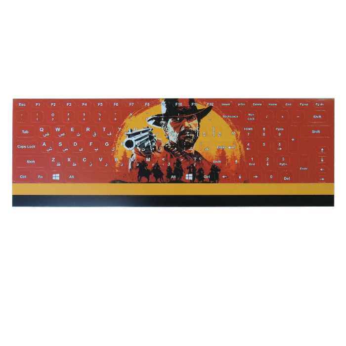 برچسب حروف فارسی کیبورد طرح بد