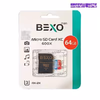 رم میکرو (کارت حافظه) 64 گیگ بکسو BEXO 4K-2K 600X