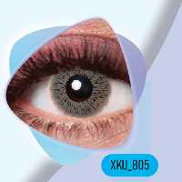 لنز رنگی کلیر ویژن xku805(طوسی بدون دور)