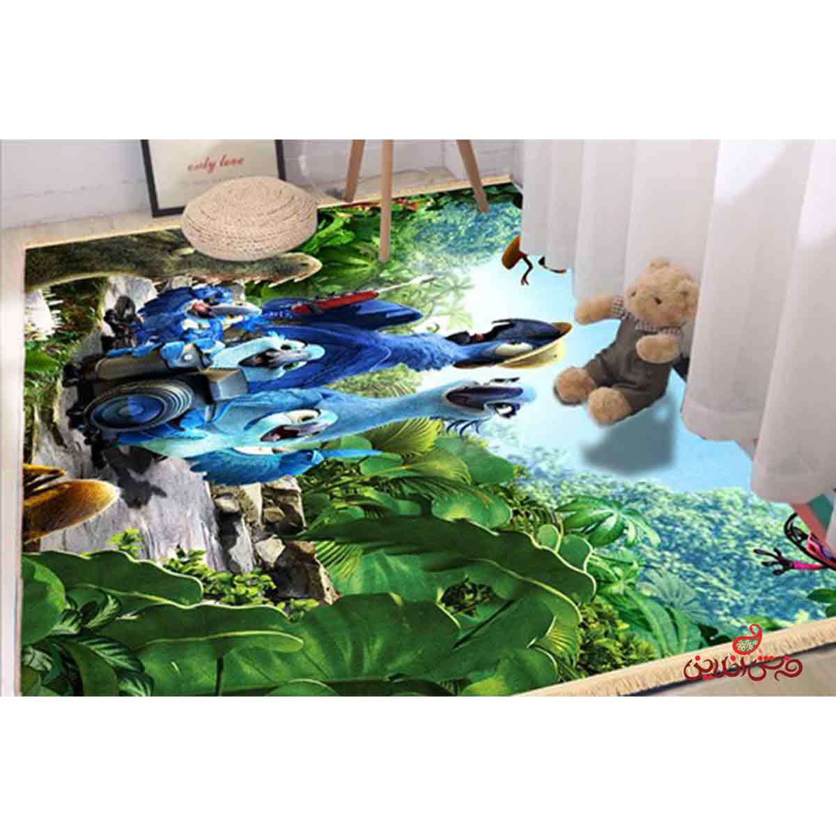 فرش ماشینی کودک کلاریس طرح ریو کد 100234