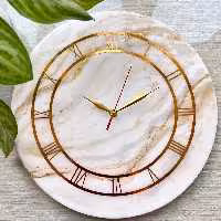 ساعت دیواری رزینی مدل ماربل