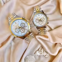 ساعت ست بند استیل سیتیزن دارای روزشمار بند فلزی طرح رولکس 