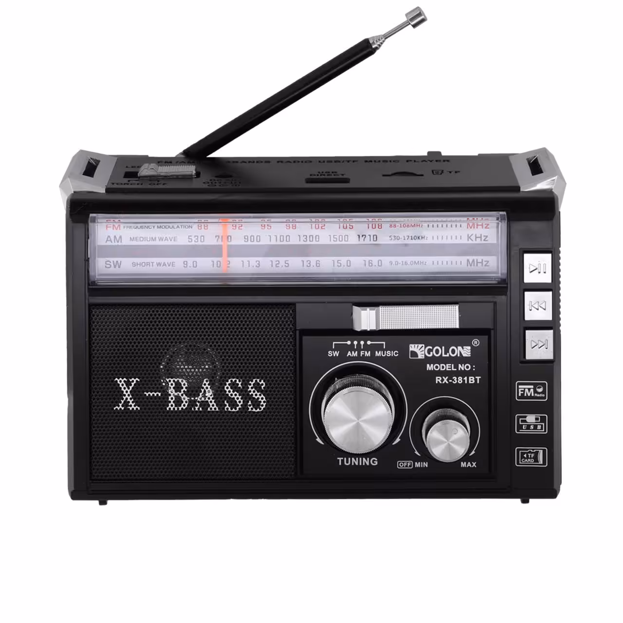 اسپیکر شارژی GOLON مدل RX-381BT