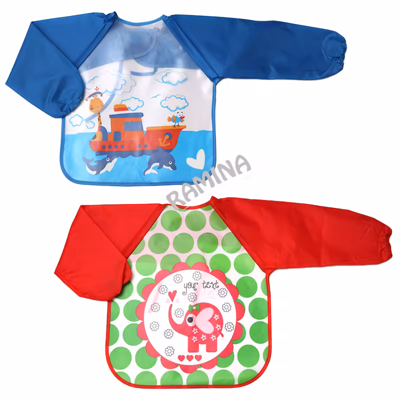 پیشبند نایلونی آستین دار کودک