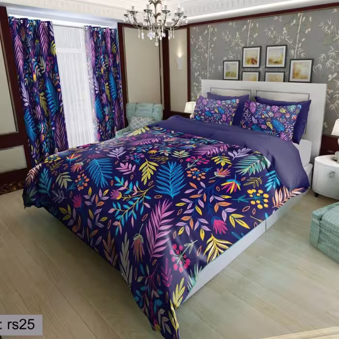 سرویس روتختی 1 نفره تنسل چاپی برندترک لند (Turk Land)  کد rs 25