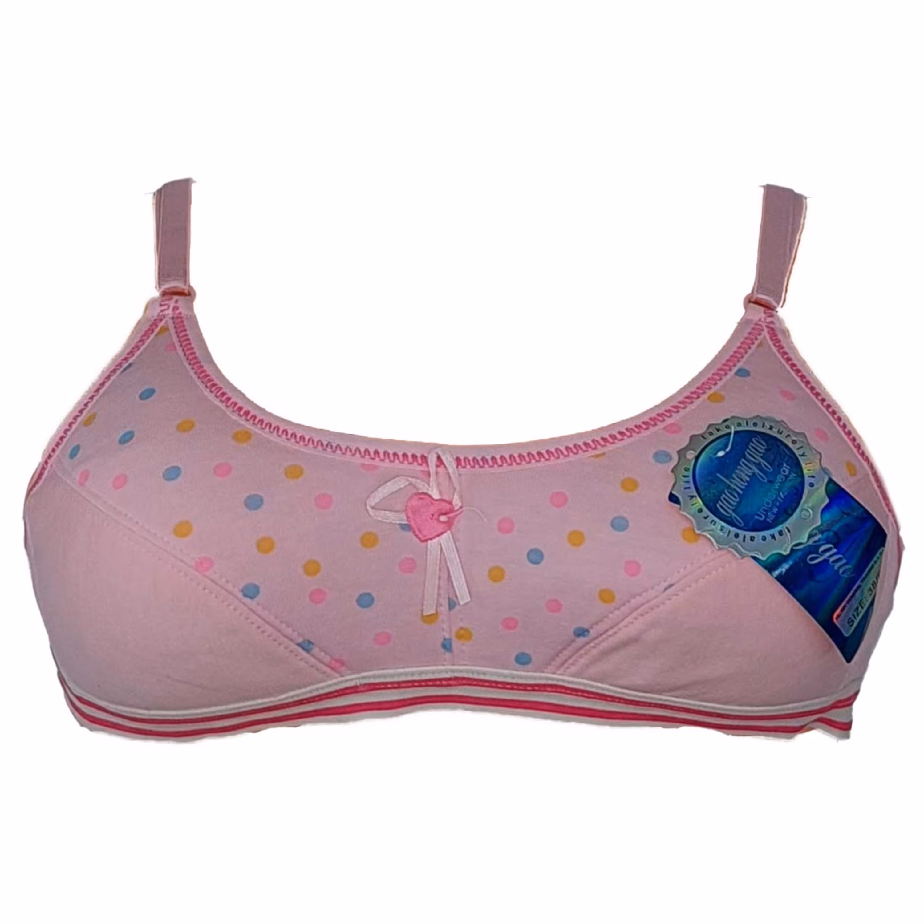 سوتین دخترانه اسفنجی مدل توپی کد1433 سایز 75