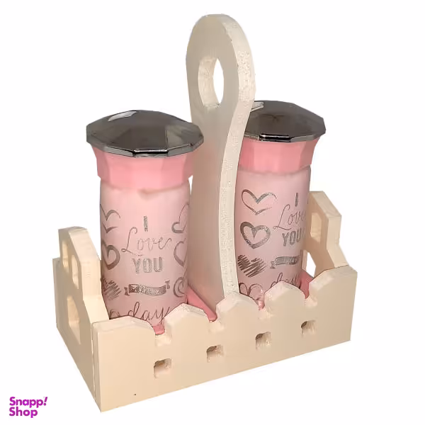 ست جای ادویه 2 پارچه کد LO-8006