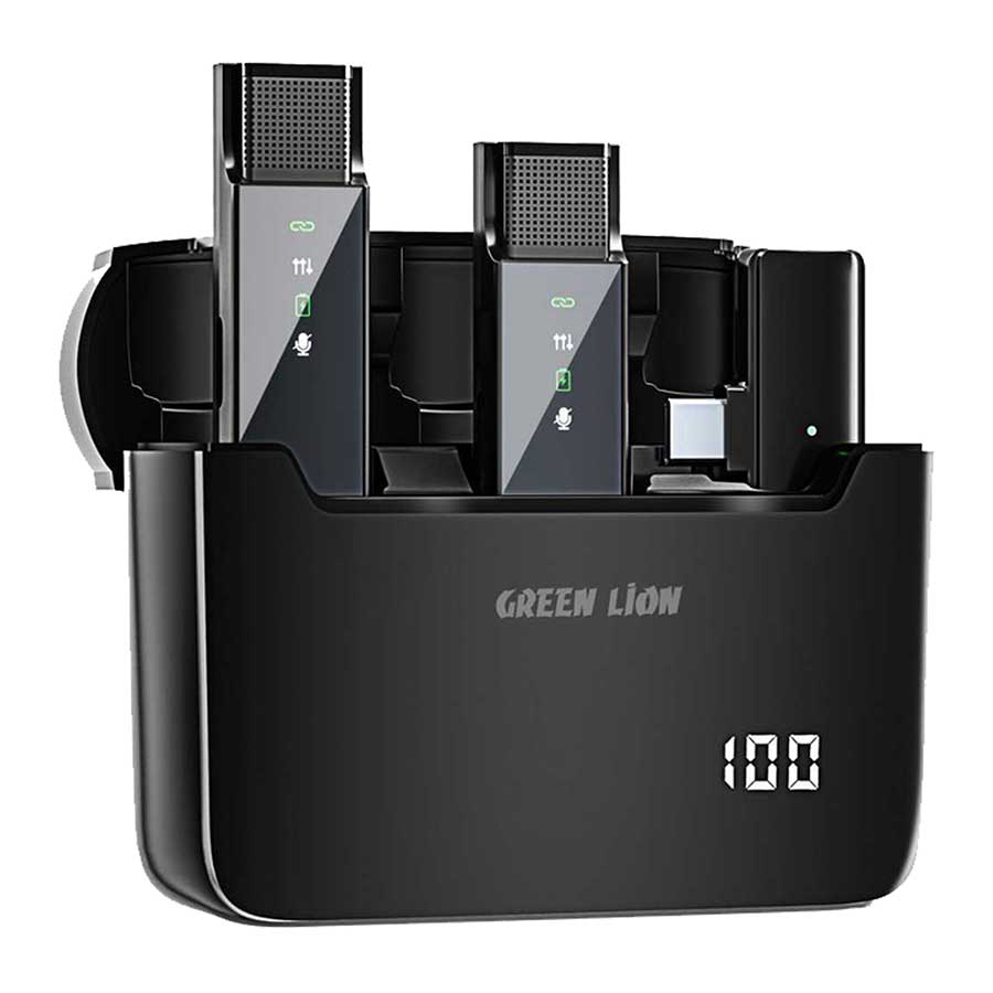 قیمت و خرید میکروفون یقه ای بیسیم گرین لاین مدل Digital Display GN2IN1DDMTCBK | یاس ارتباط