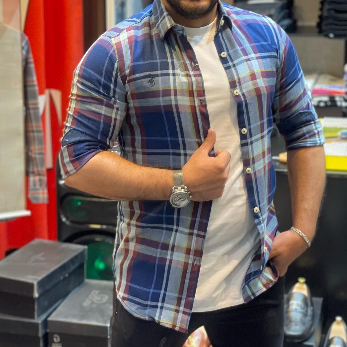 پیراهن نخ جین کنف