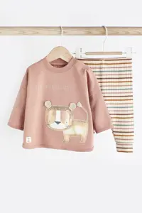 ست بالا و پایین چند رنگ مردانه زنانه بالاتنه لئون 100% نخی زنگ قهوه ای Next Baby