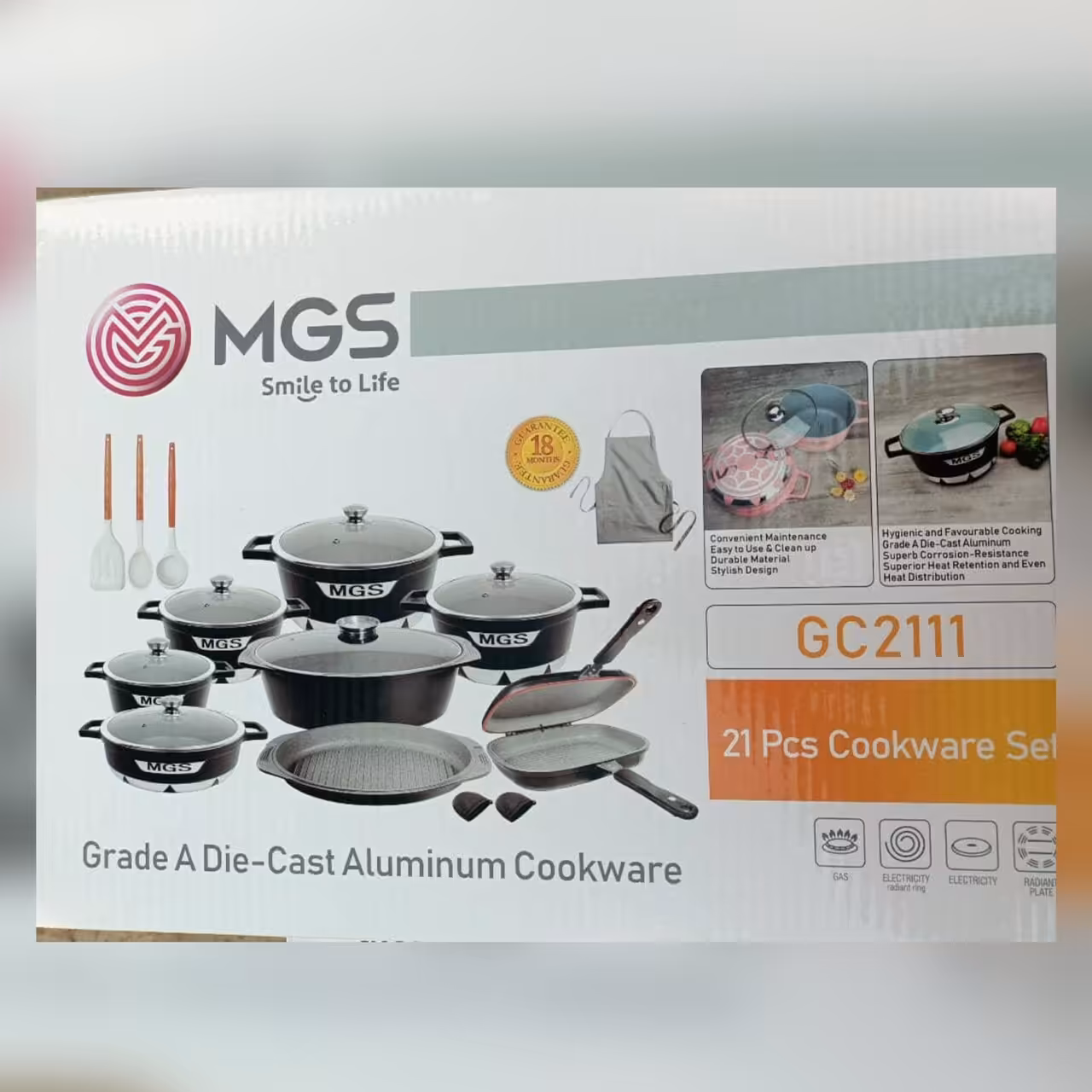 سرویس قابلمه 21 پارچه طرح cجرمنی. Mgs