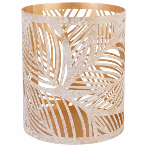 جا شمعی مدل MARGOT طرح LILAC کد CH-6802 رنگ GOLD