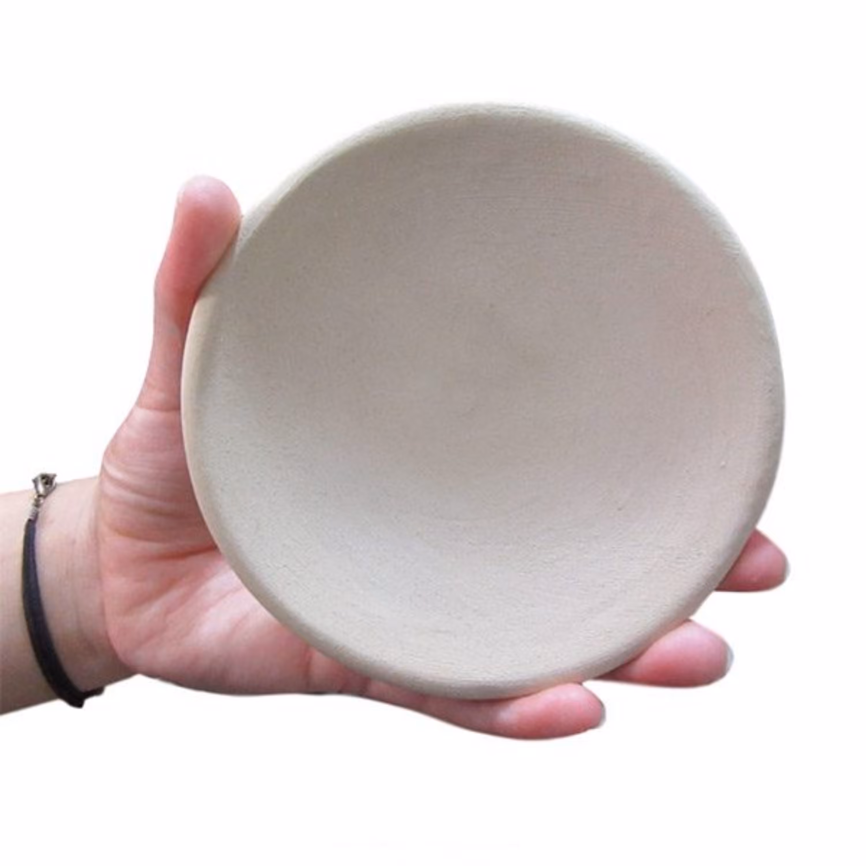 بشقاب سفالی یا دیوارکوب خام 12سانتی