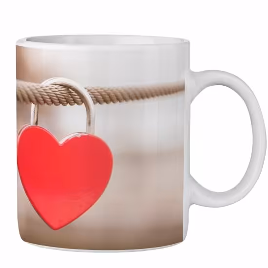 ماگ سرامیکی طرح قلب کد719