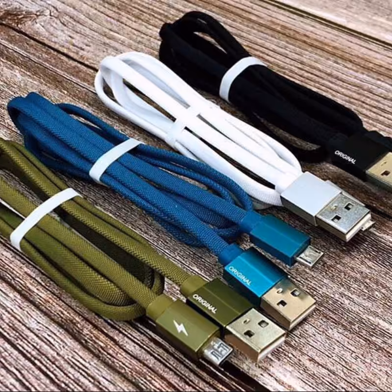 کابل USB  شارژر  نخی کیفیت عالی به شرط فست