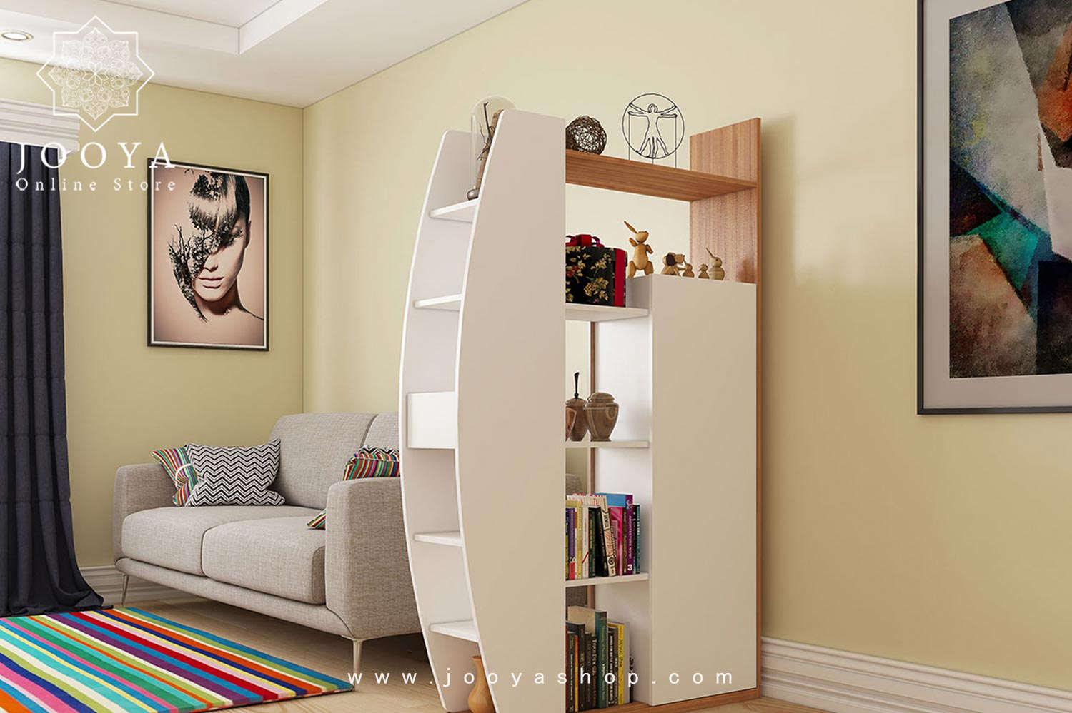 کتابخانه مدرن ناژین مدل B18