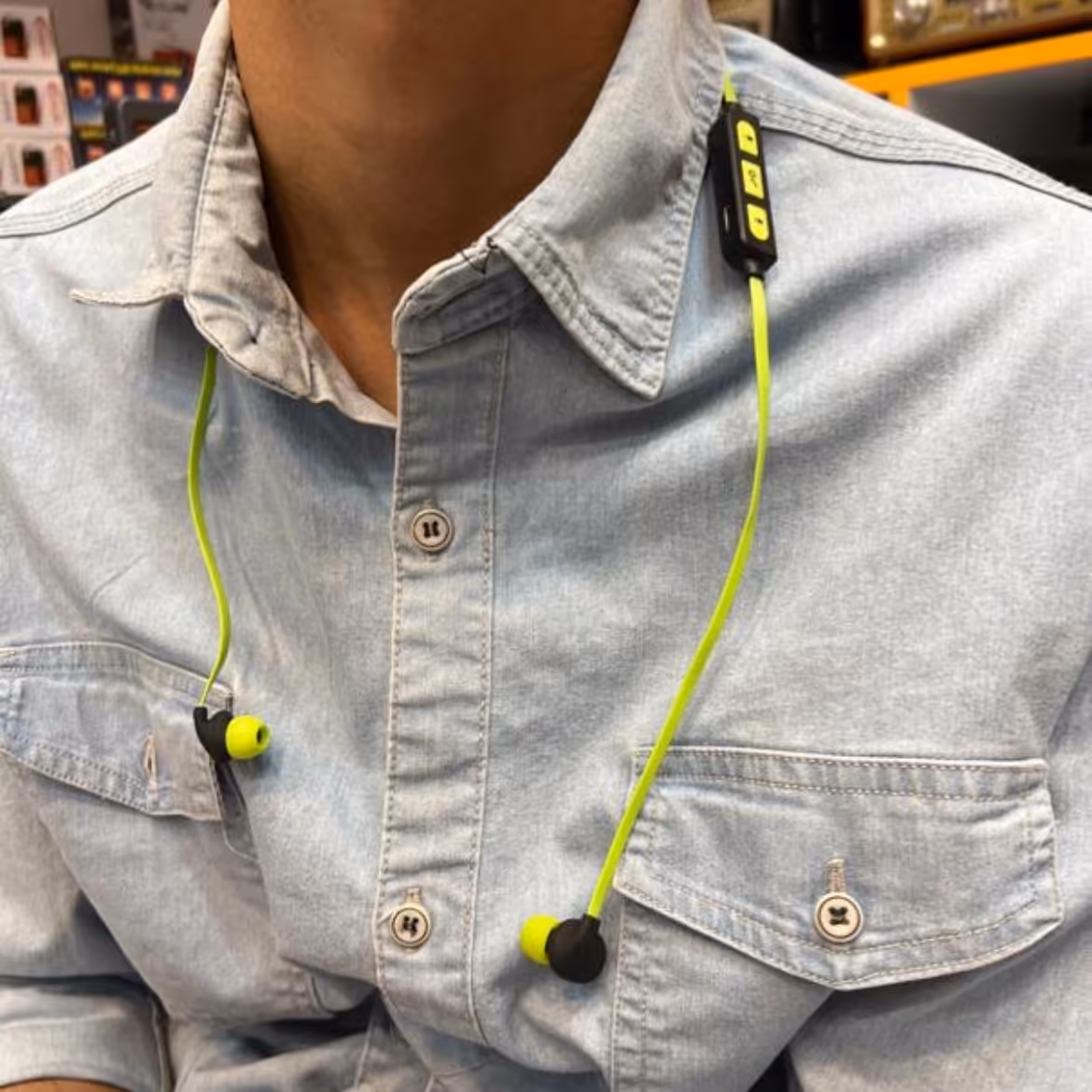 هندزفری بلوتوث دورگردنی برند کپی JBL