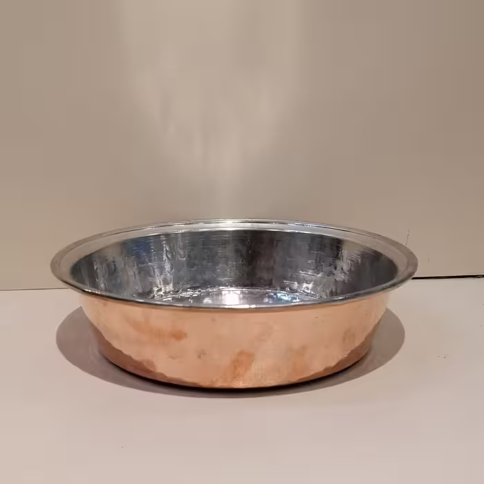 ماهی تابه سنتی مسی زیبا 4 نفره