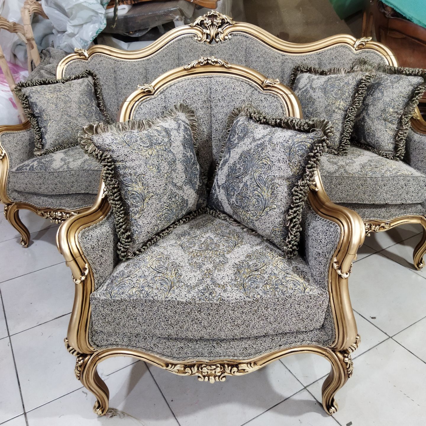 مبل  لگنی فیروزه 