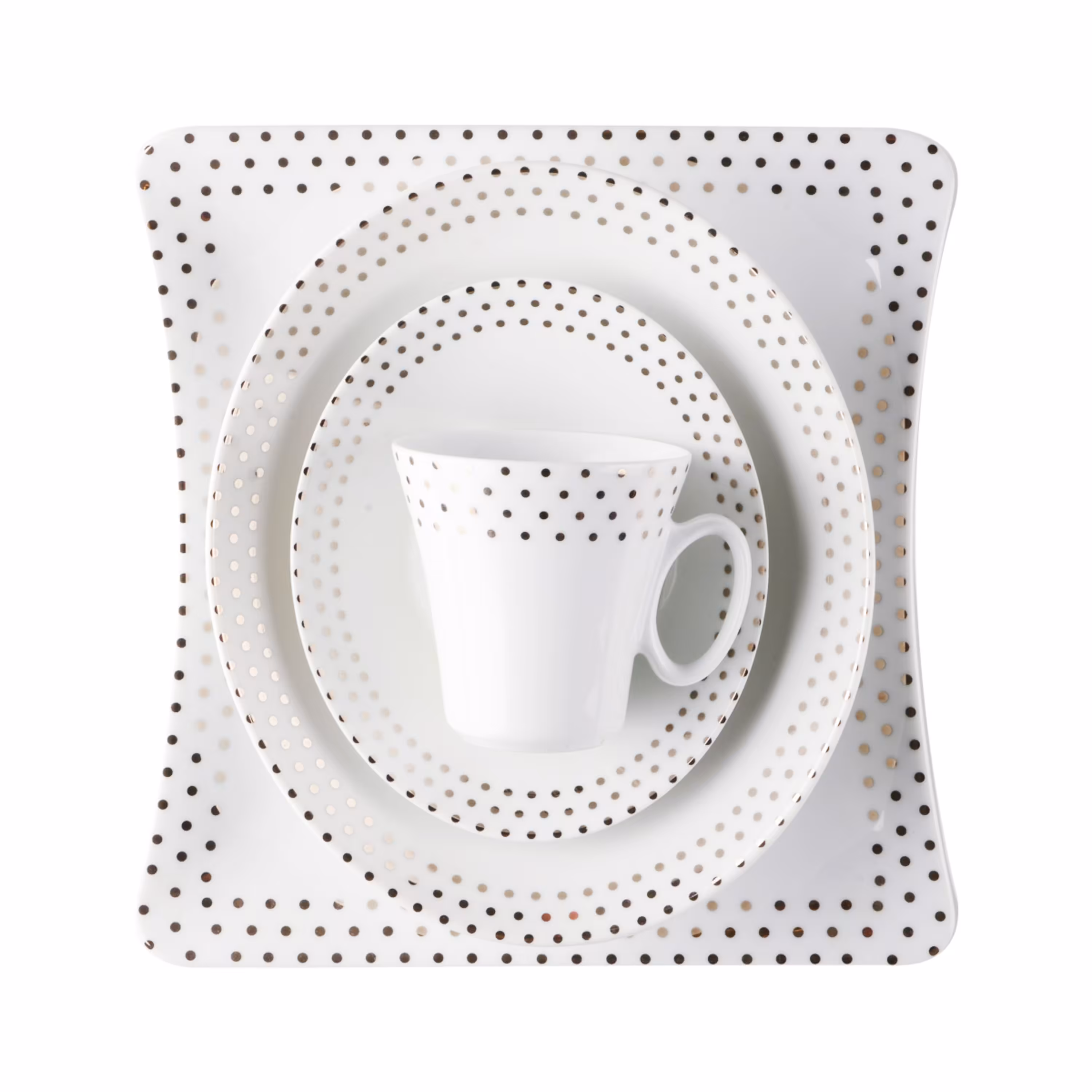 سرویس چینی زرین 12 نفره 97 پارچه اسپاتی پلاتینی درجه عالی