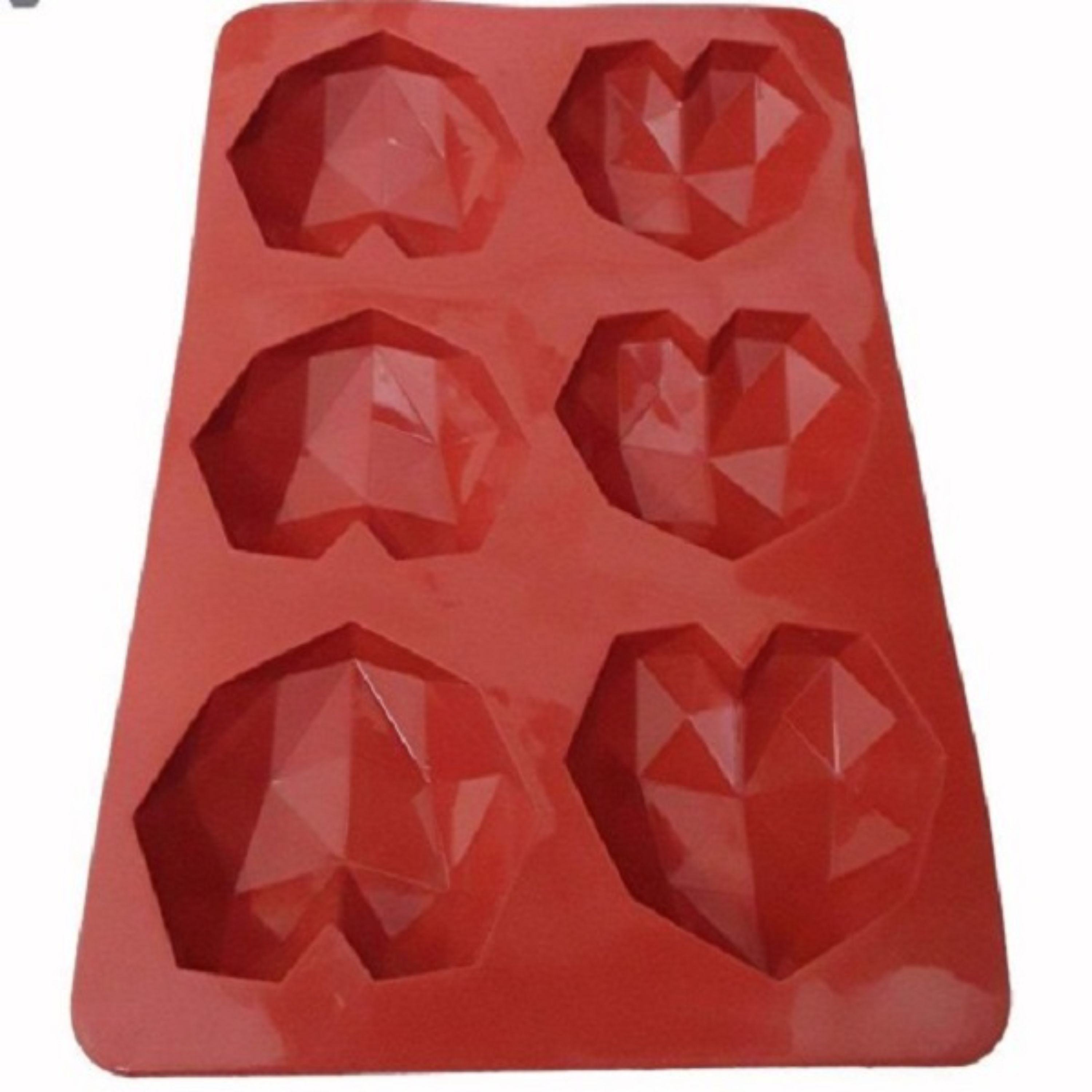 قالب سیلیکونی مدل قلب سورپرایزی به رنگ آجری در وزن 120 گرم