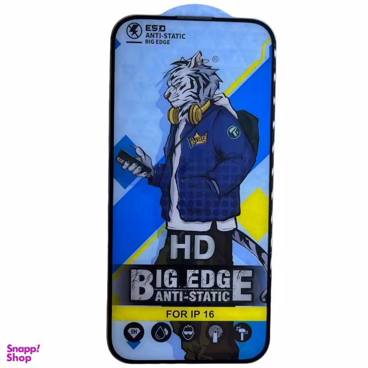 محافظ صفحه نمایش گوشی موبایل مدل تایگر آنتی استاتیک مناسب اپل iPhone 16 Pro