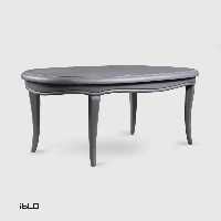 میز جلومبلی بیضی چوبی لنا (طوسی)