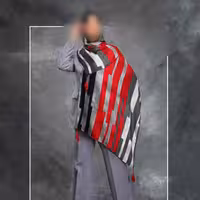 شال منگوله دار نیلا