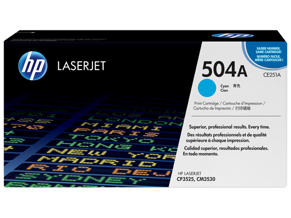 کارتریج لیزری اچ پی مدل 504A رنگ آبی CE251A