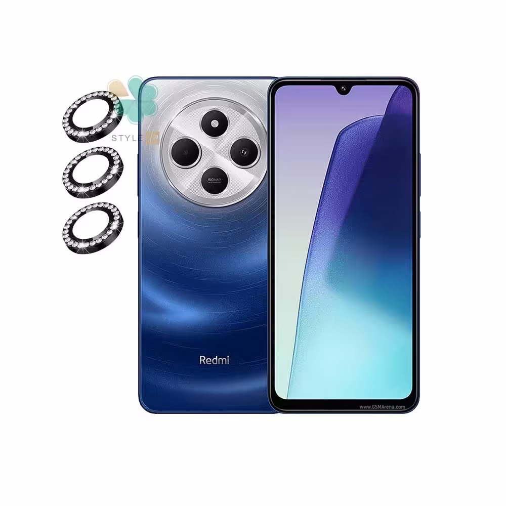 محافظ لنز گوشی نگین دار مناسب Xiaomi Redmi 14C