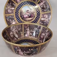 ظرف چینی دو عددی قاب و قدح طرح زیبا ارسال پسکرایه