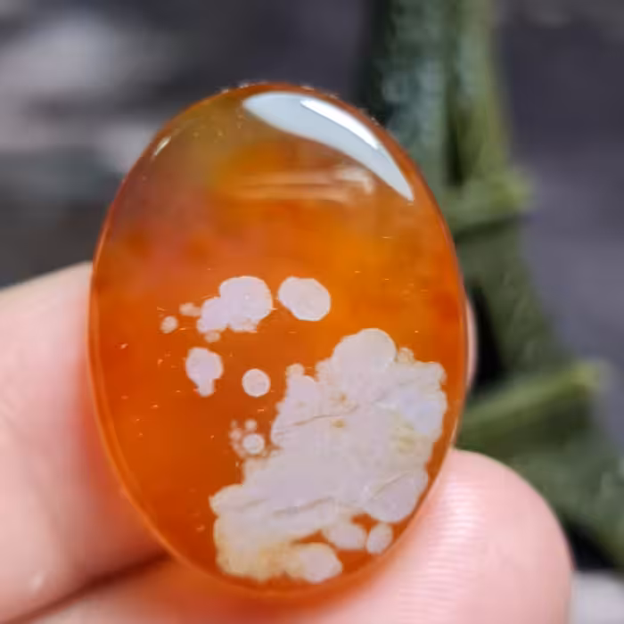  نگین فوق العاده زیبای سنگ عقیق بسیار خاص اصل خراسانی 
کد  26301