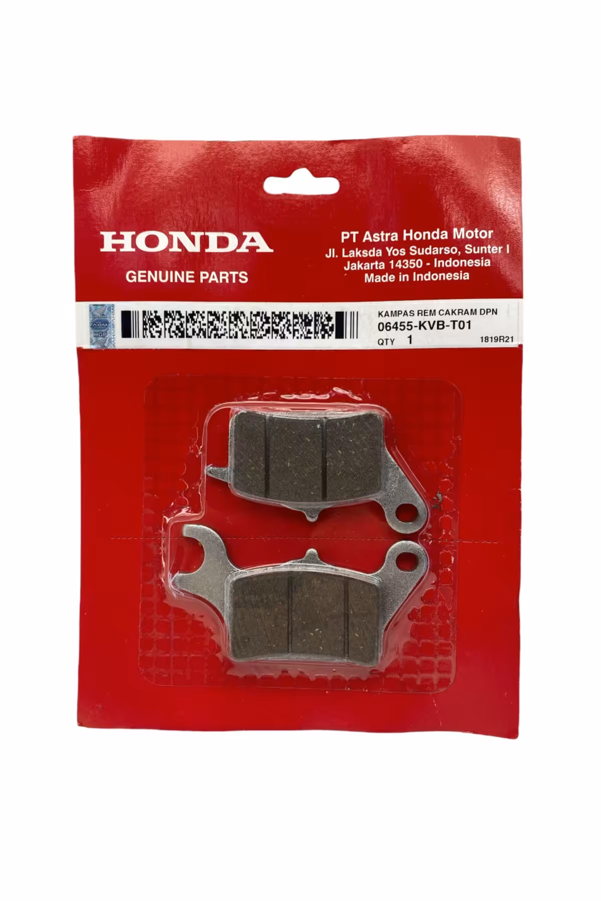 تجهیزات ترمز موتورسیکلت پد جلو ACTAVA 125 مورد 2023 Honda