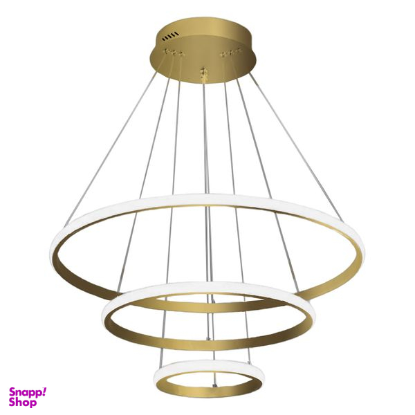 چراغ آویز چشمه نور مدل مدرن سه حلقه کد A6319-3/G