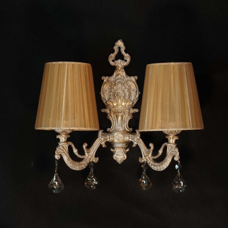 لوستر دیواری دو شاخه شید دار کد 1006 با پنج سال گارانتی و ارسال رایگان