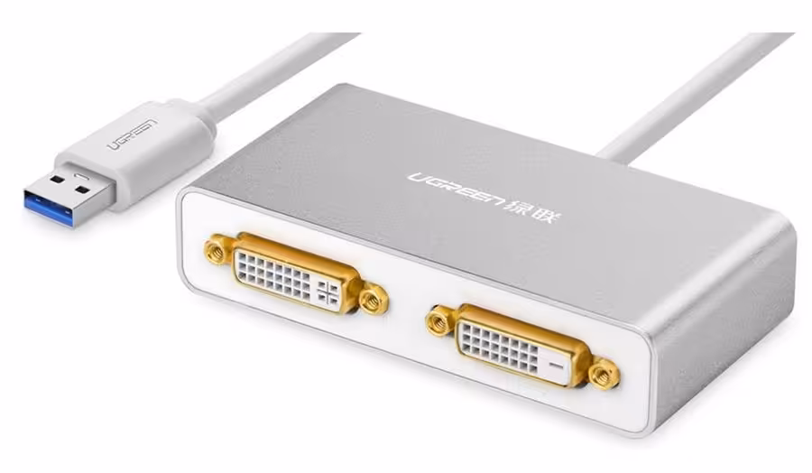 مبدل USB 3.0 به Dual DVI یوگرین مدل 40246