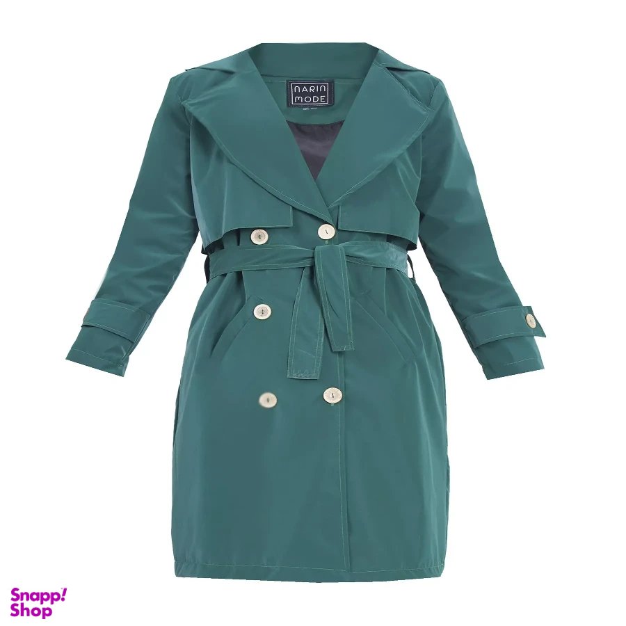بارانی زنانه کد 219 رنگ سبز زمرد