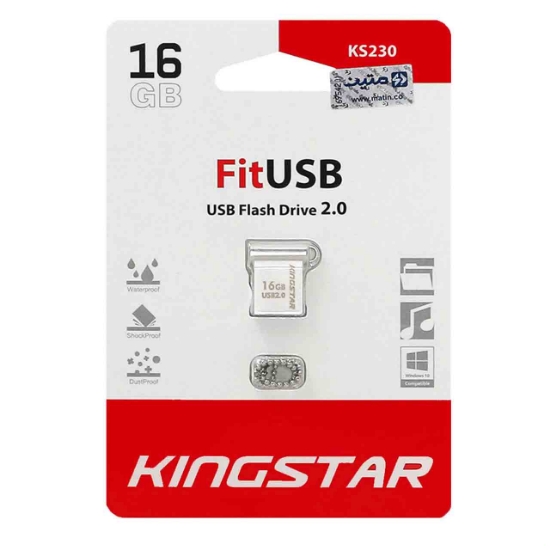 فلش مموری کینگ‌ استار مدل KS230 Fit USB2.0 ظرفیت 16 گیگابایت