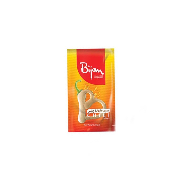 سس مایونز چیلی 20 گرم بیژن بسته 250 عددی