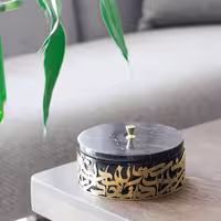 ظرف پذیرایی بزرگ جانان طلایی سنگ مشکی (ماکو)