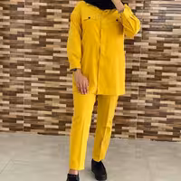 کت شلوار النا جنس میکرو ( مانتو شلوار تونیک شلوا شومیز ) پاییزی عیدانه