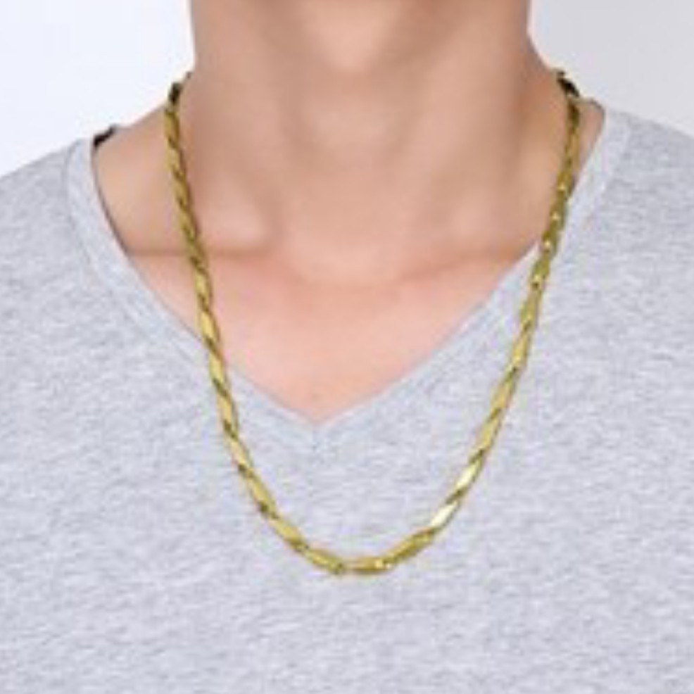 گردنبند کبریتی جنس استیل رنگ ثابت